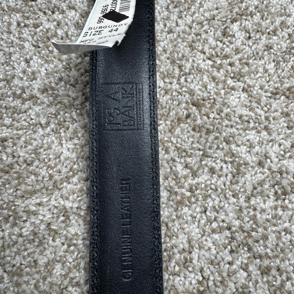 Jos. A. Bank Mens Size 44 Burgundy Classic Brass Hardware NWT‎ 5 Hole Belt